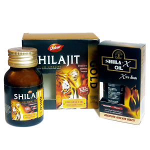 �������� ���� � ����� ����-��� ����� (Shilajit Gold and Shila-X oil Dabur), 20 ������ � 20 ��