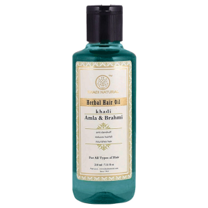        (Amla & Brahmi Herbal Hair Oil, Khadi), 210 