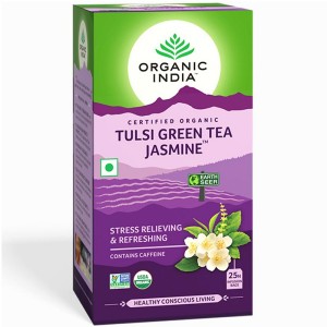 ��� �� ����� � ������ ���� � �������� ������� ����� (Tulsi Green Tea Jasmine Organic India), 25 ���������
